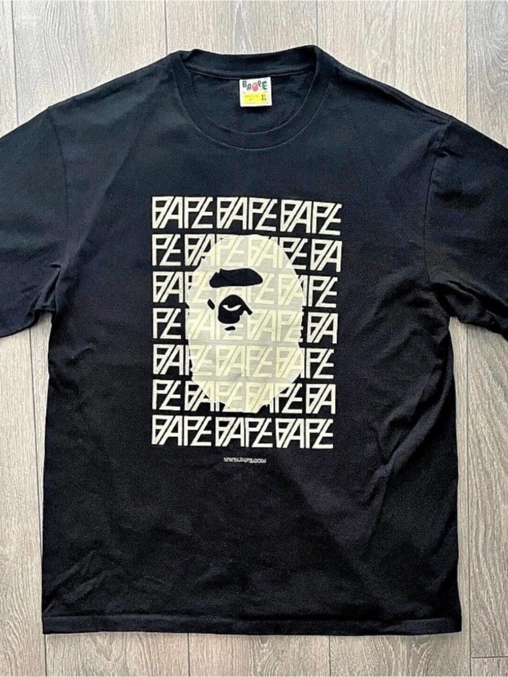 A Bathing Ape Bape Logo-monogram T-Shirt Size XL